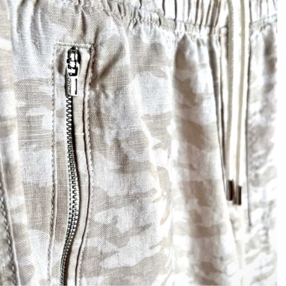 ATHLETA Cabo Tide Linen Joggers in Neutral Camo Size 10T — Quiet Luxury!!! - Picture 5 of 9